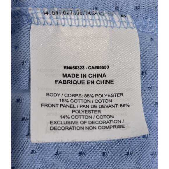 Nike Running Dri Fit Mens T Shirt M Blue Short Sleeve Crew Neck Fitted Logo - Picture 6 of 7